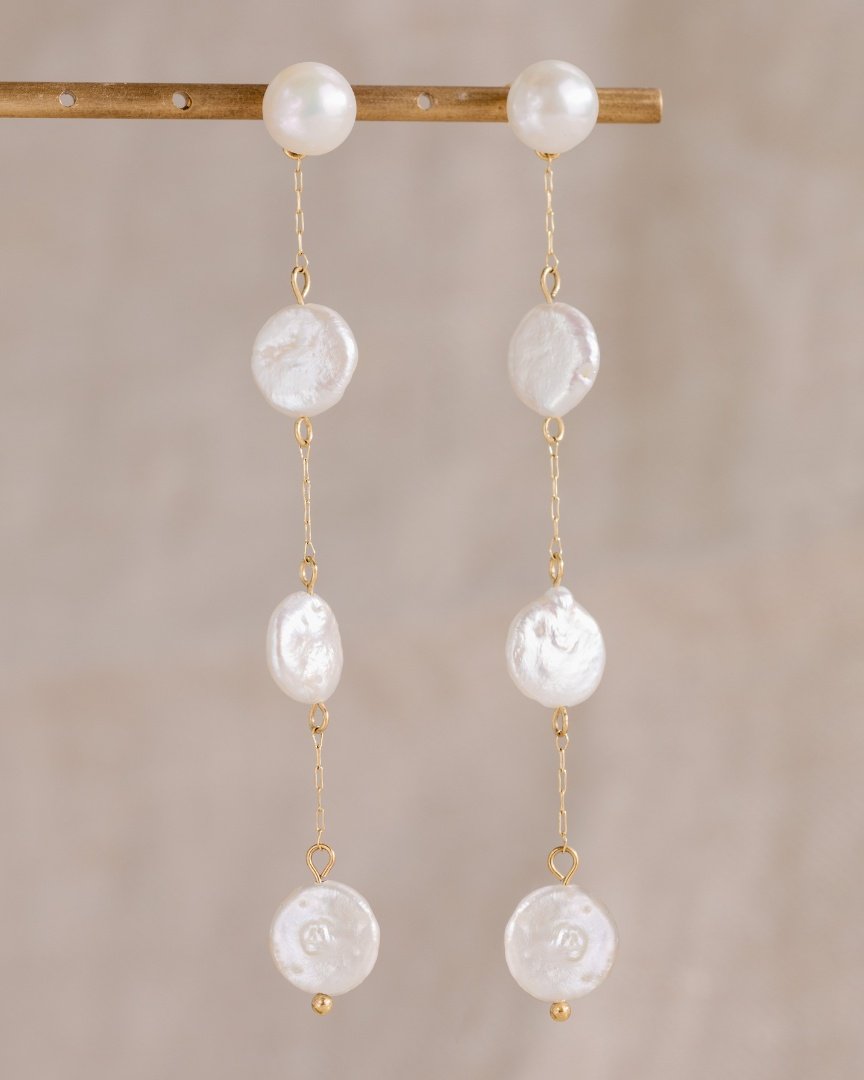 Pure Love Pearl Earrings Silver