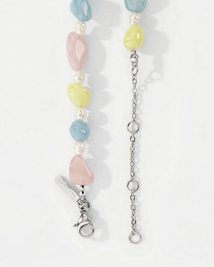 Cotton Candy Choker Silver