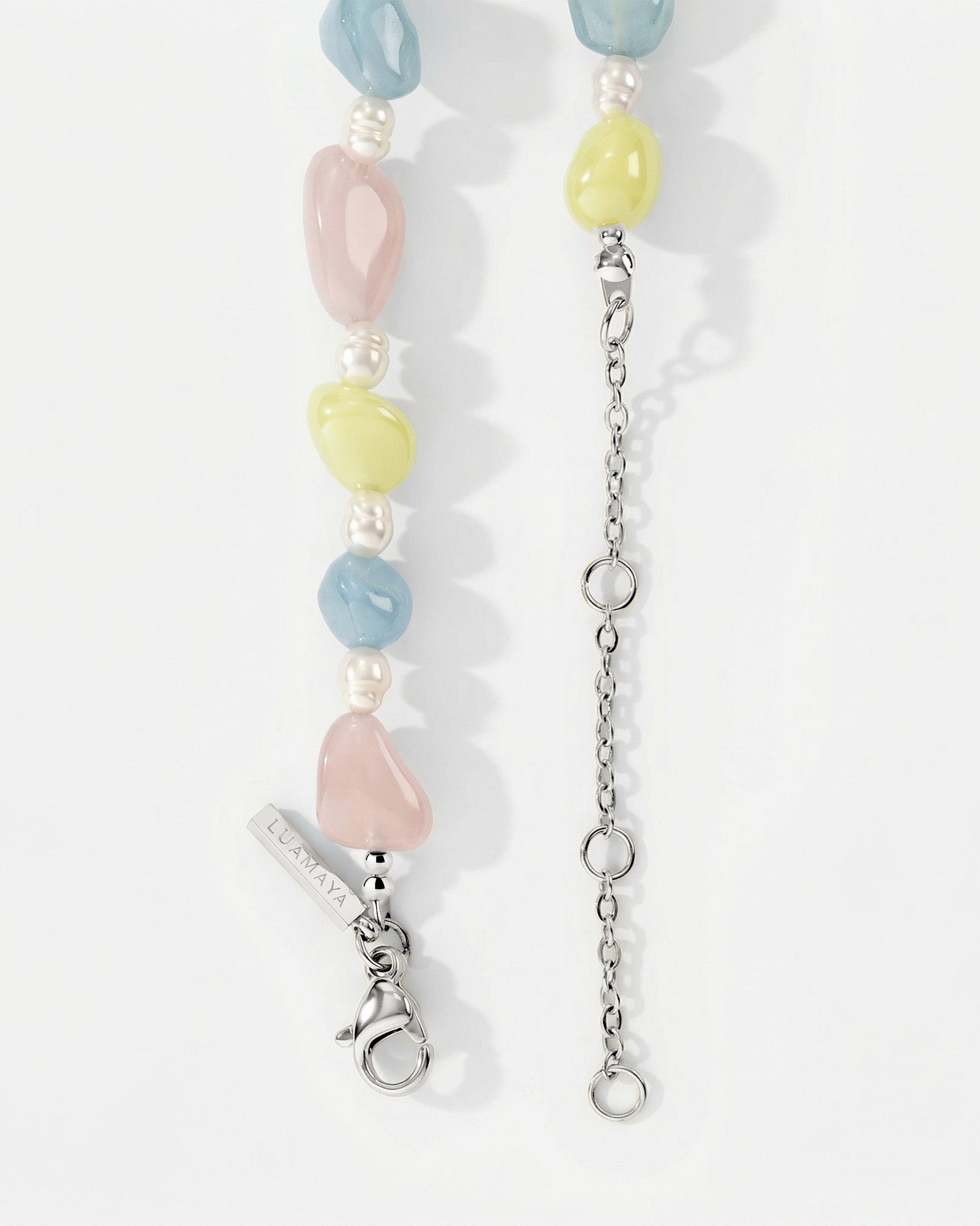 Cotton Candy Choker Silver