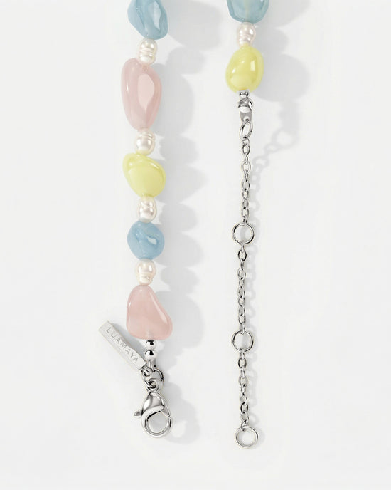 Cotton Candy Choker Silver