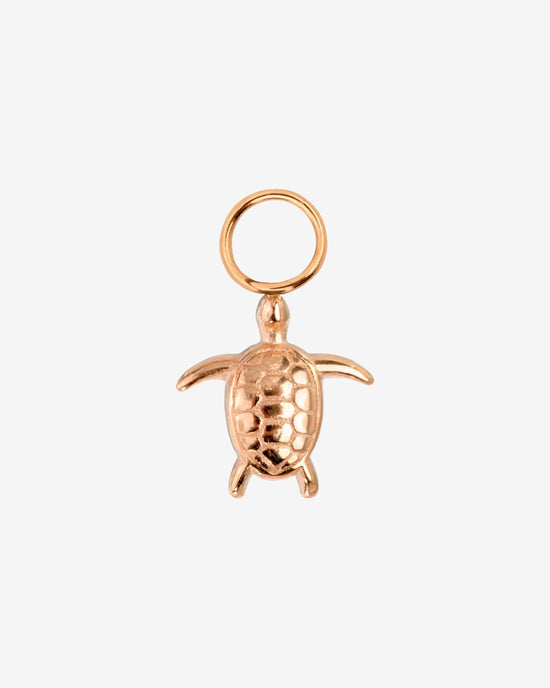 Sea Turtle Twisted Hoop Set Small Rose Gold