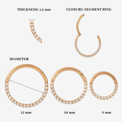 Radiant Click Piercing Rose Gold
