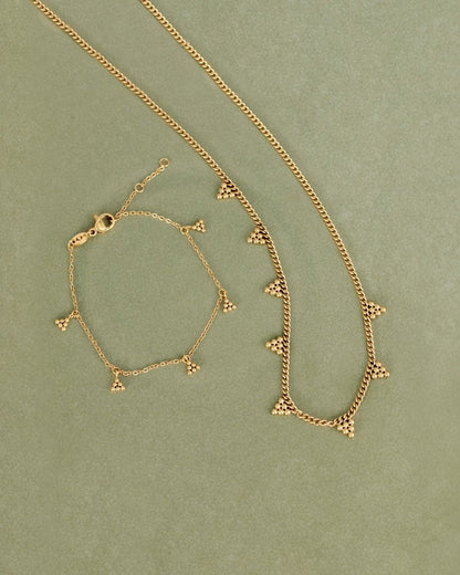 Tiny Beads Bracelet Rose Gold