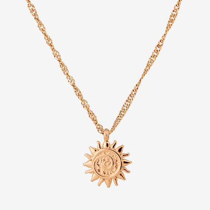 Free Sunny Swirl Necklace Rose Gold