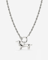 Shorty Rope Chain Necklace Set Silver