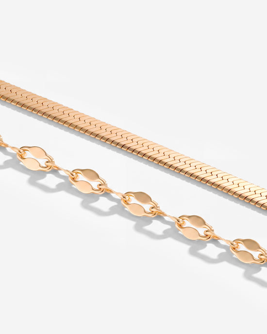 Aligned Double Bracelet