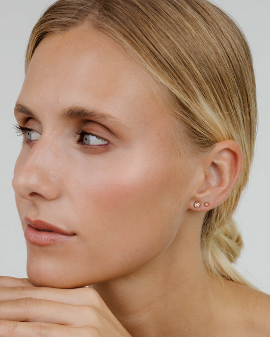 Delicate Gleam Stud Bundle Rose Gold