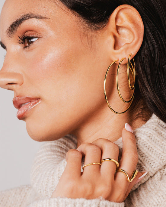 Extra Maxi Hoops Gold