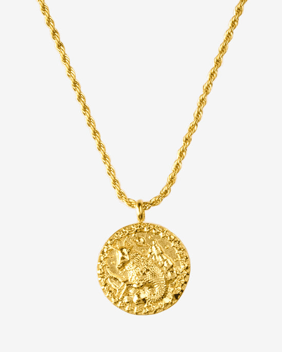 Zodiac Sign Necklace Gold