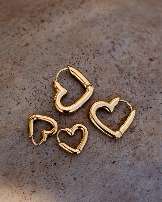 Phat Heart Hoop Bundle Silver