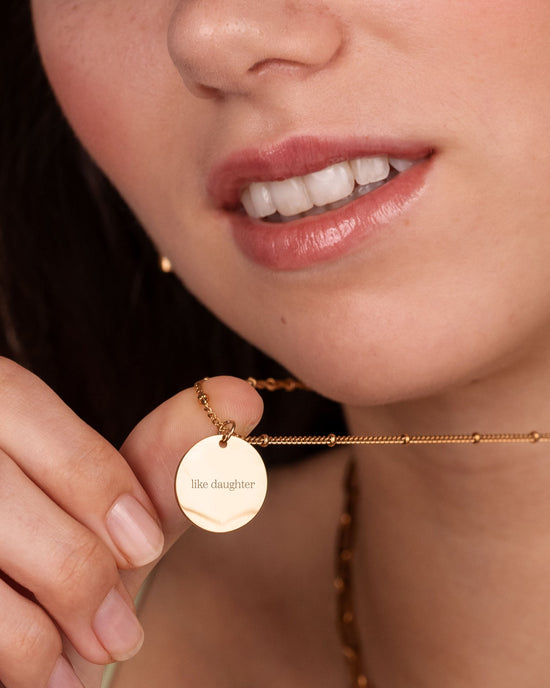 Mother & Daughter Necklace Rose Gold