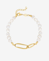 Fluidity Pearl Bracelet Gold