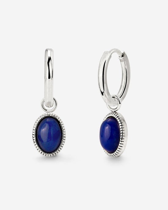 Deep Sea Hoop Set Small Silver