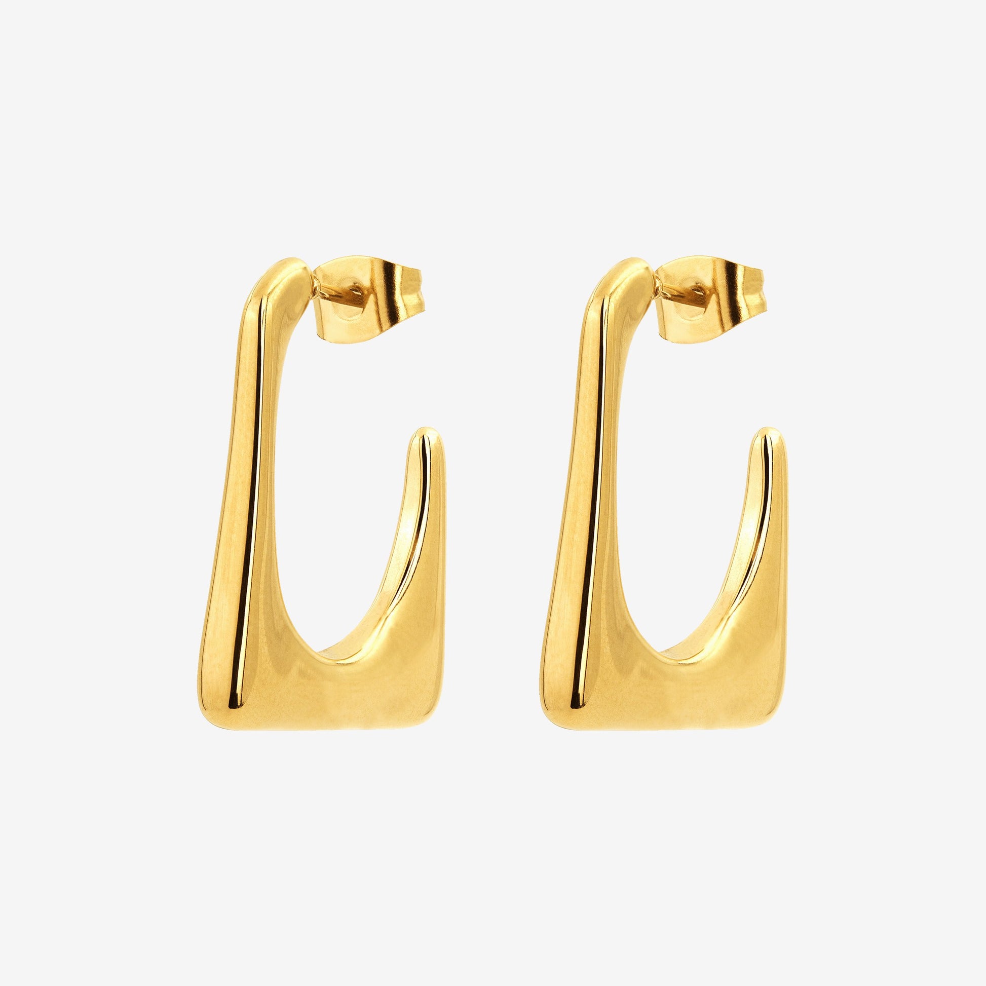 Rectangle Hoops gold
