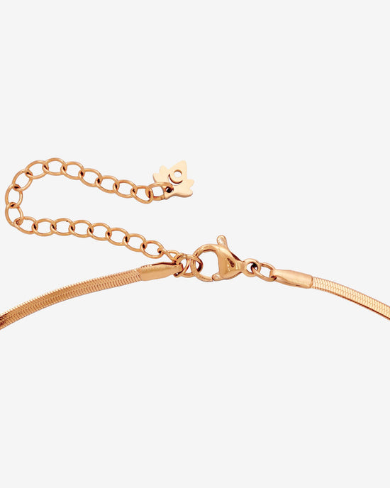 Sweet Bow Necklace Rose Gold
