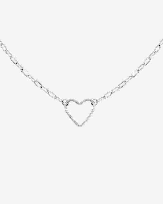 Loving Heart Necklace Silver