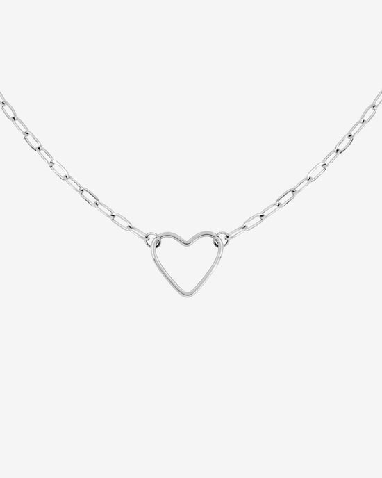 Loving Heart Necklace Silver