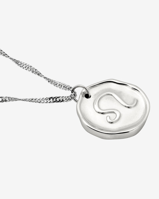 Zodiac Necklace – Leo Silver