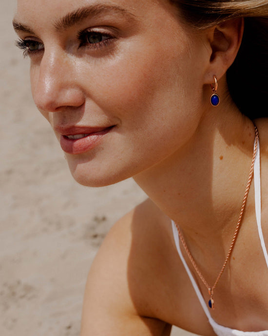 Deep Sea Hoop Set Small Rose Gold