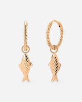 Pezito Twisted Hoop Set Small Rose Gold