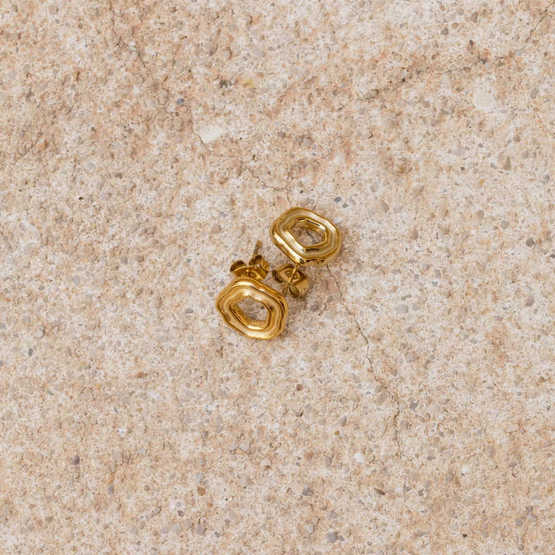 Coastal Charm Studs Rose Gold