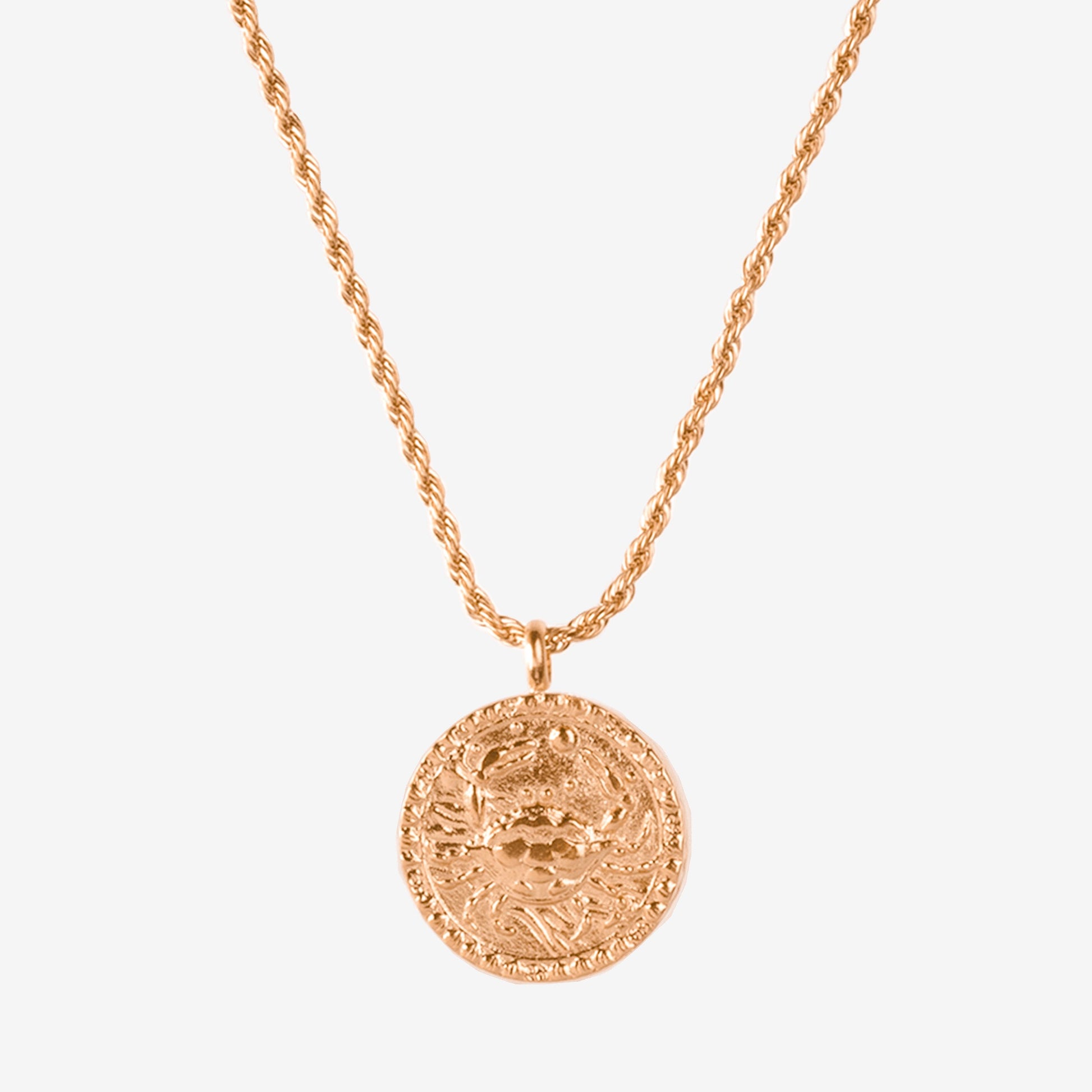 Zodiac Sign Necklace Rose Gold