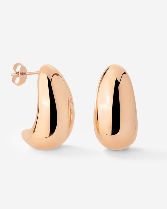 Huggie Studs Rose Gold