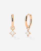 North Star Hoop Set Small Rose Gold