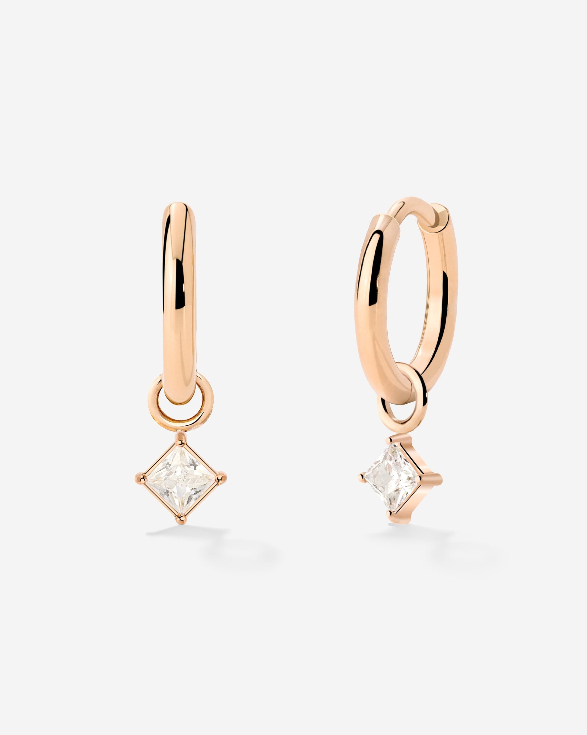 North Star Hoop Set Small Rose Gold
