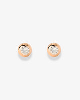 Bezel Bling Studs Rose Gold