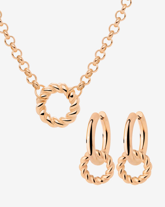 Twisted Donut Bundle Rose Gold