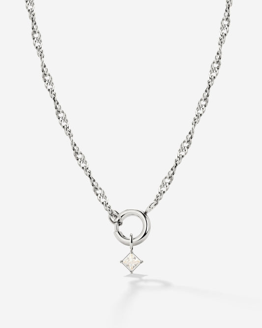 North Star Singapore Chain Necklace Set Silver
