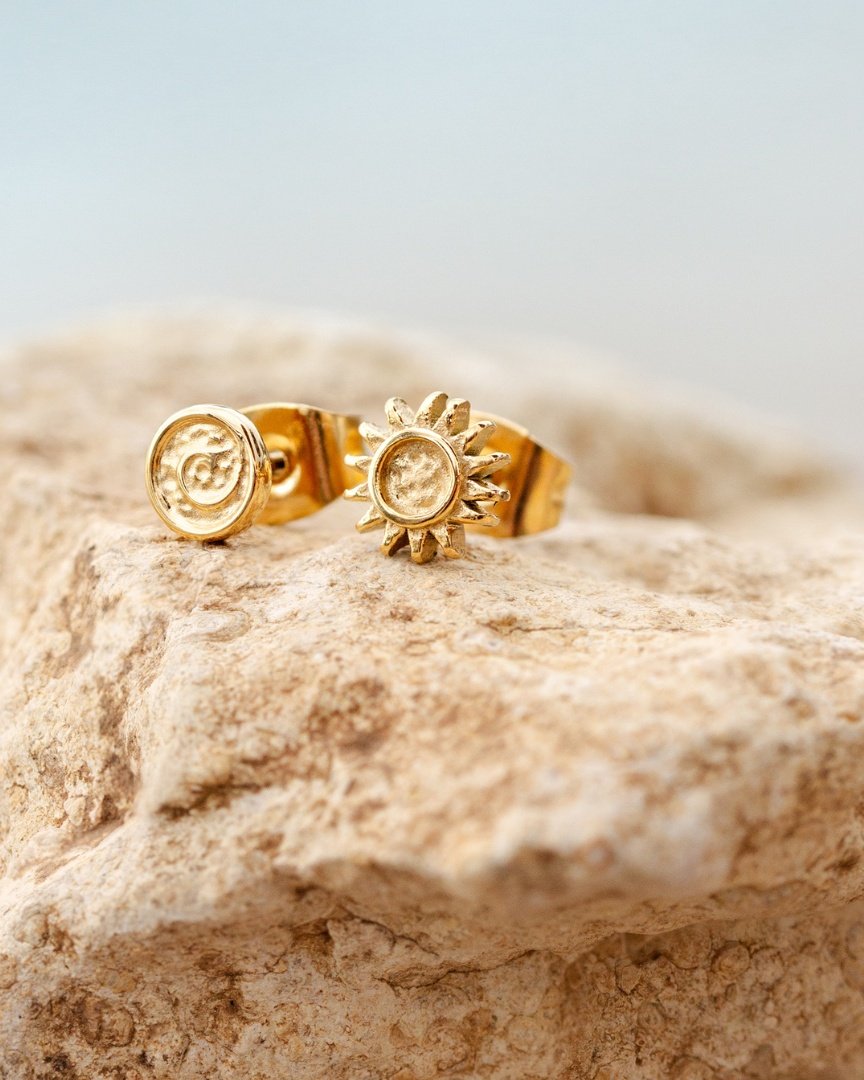 Sweet Swirl Studs Rose Gold