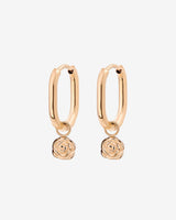 Rose Oval Hoop Set Baby Rose Gold
