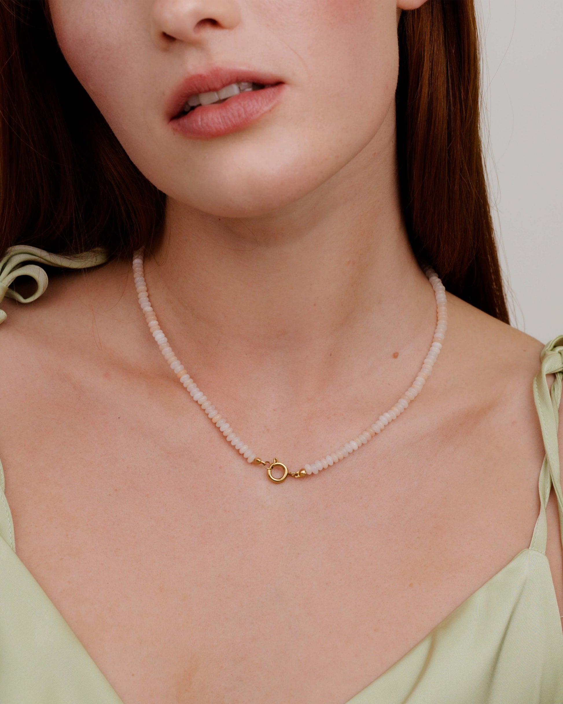 Blushstone Charm Necklace gold