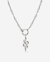 Serpent Singapore Chain Necklace Set Silver