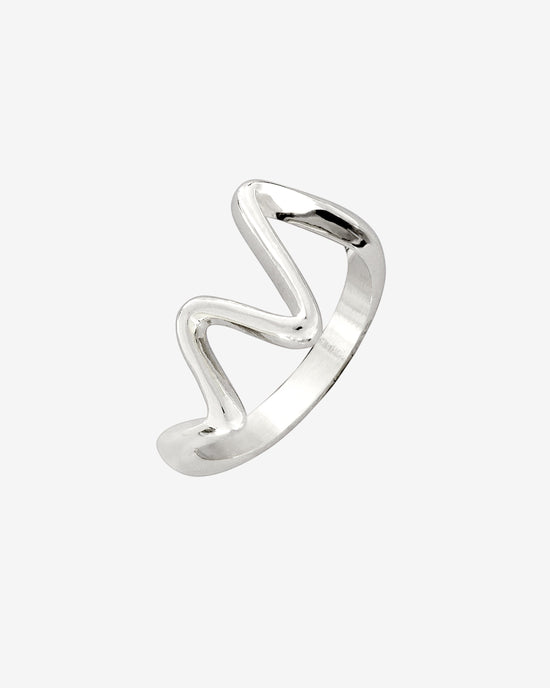 Fluid Motion Ring Silver