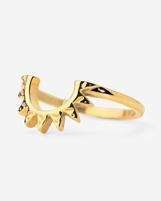 Sun Ray Ring Gold