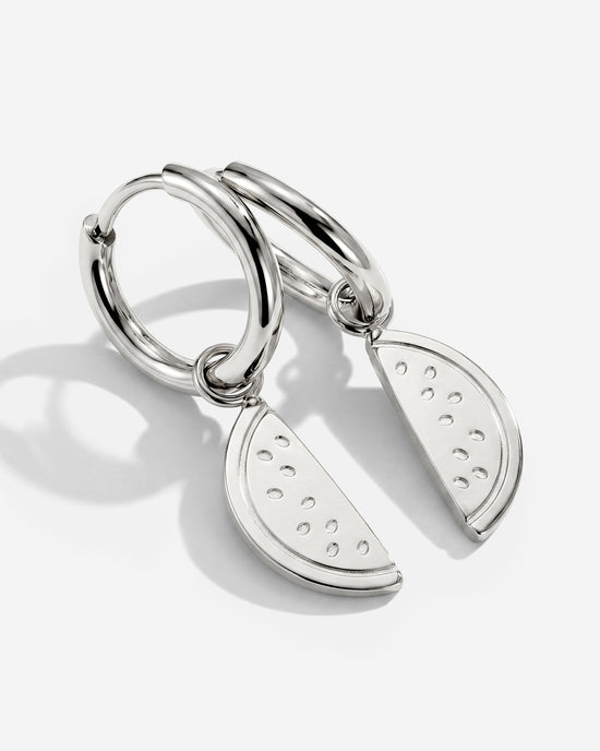 Melony Hoop Set Small Silver