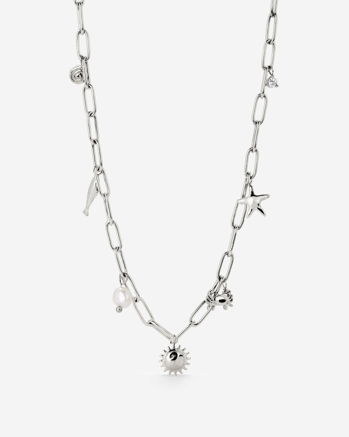 Seaside Treasures Necklace Silver