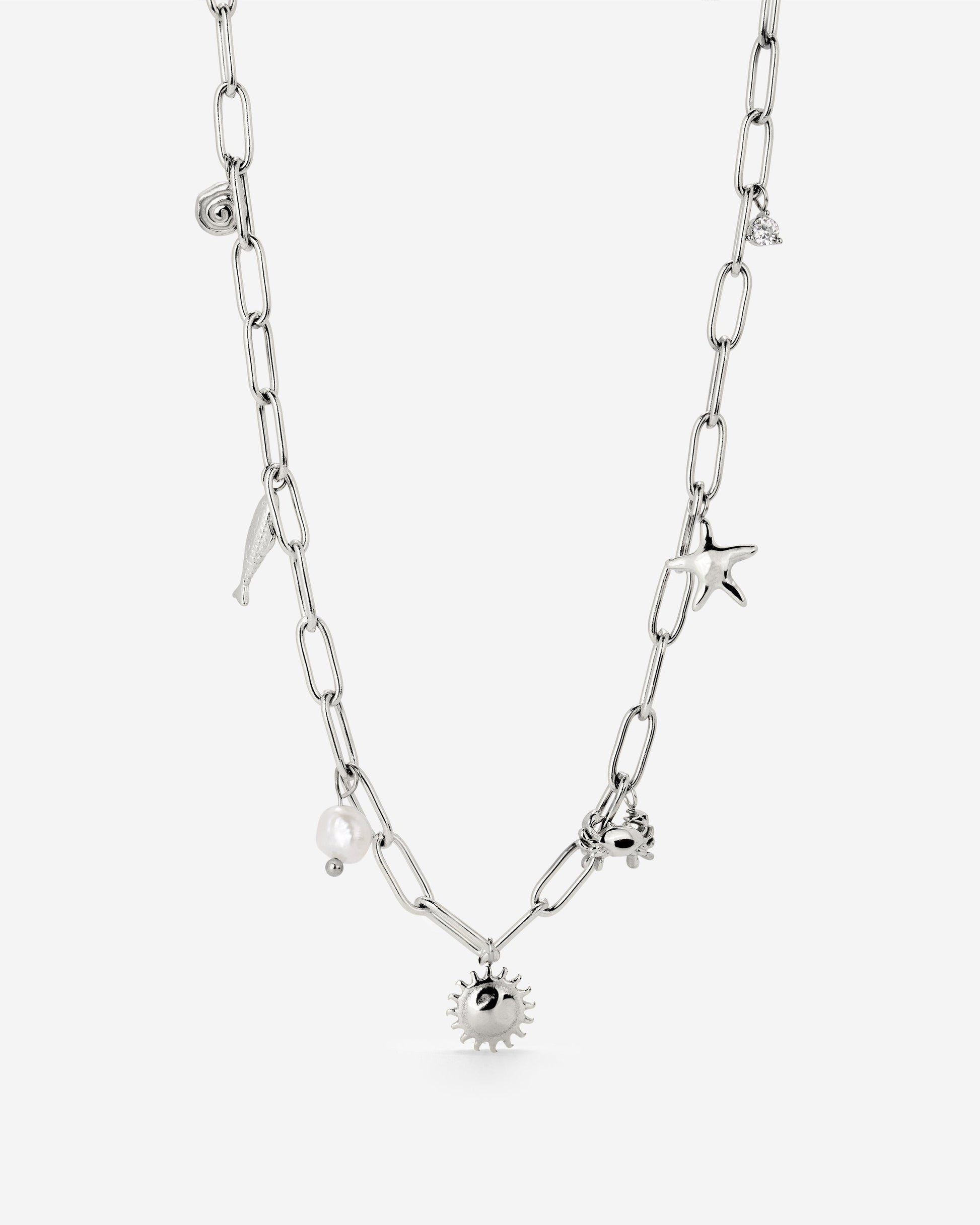 Seaside Treasures Necklace Silver