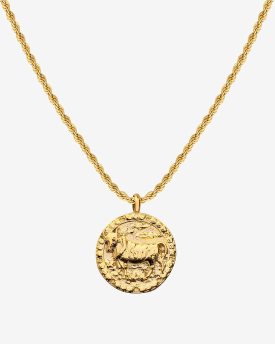 Zodiac Sign Necklace Gold