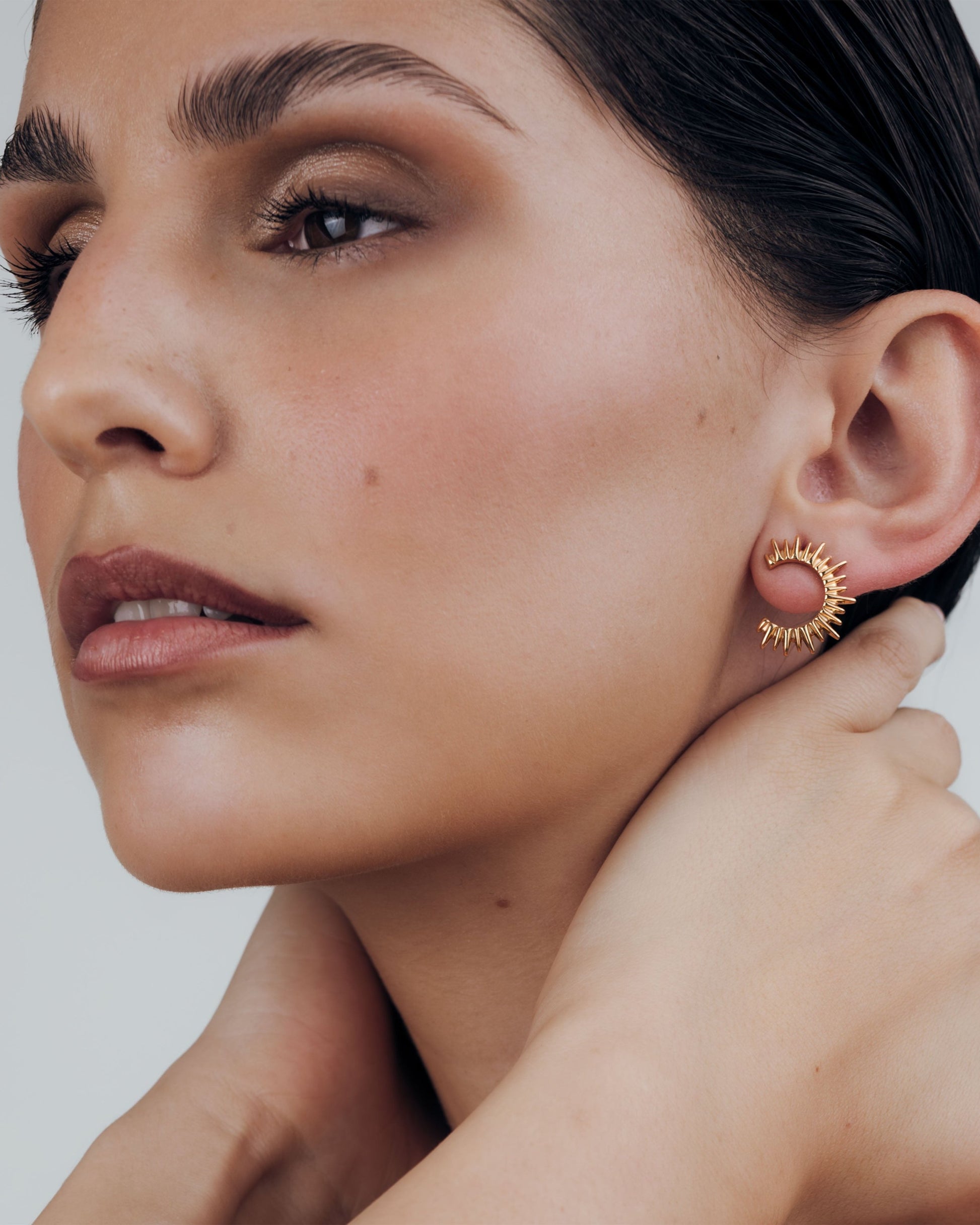 Icicle Earrings Rose Gold