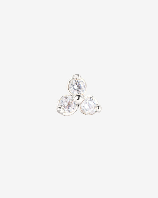 Sparkle Piercing Stud Silver