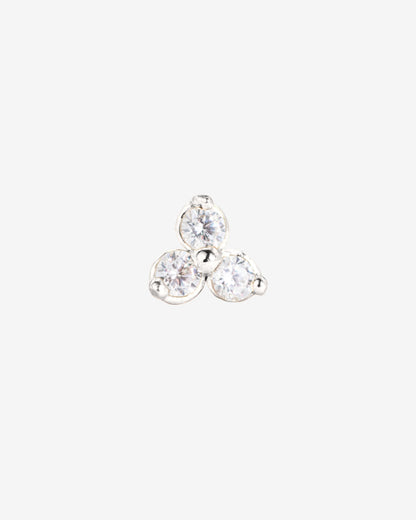 Sparkle Piercing Stud Silver