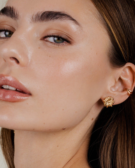 Pure Petal Studs Rose Gold
