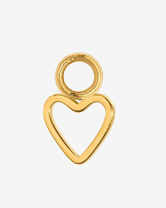 Light Heart Oval Hoopies gold