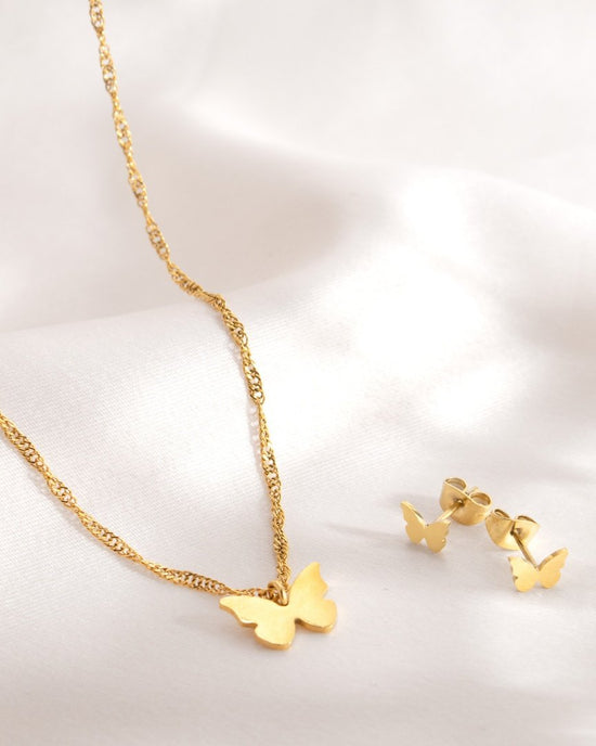 Flutterby Necklace gold