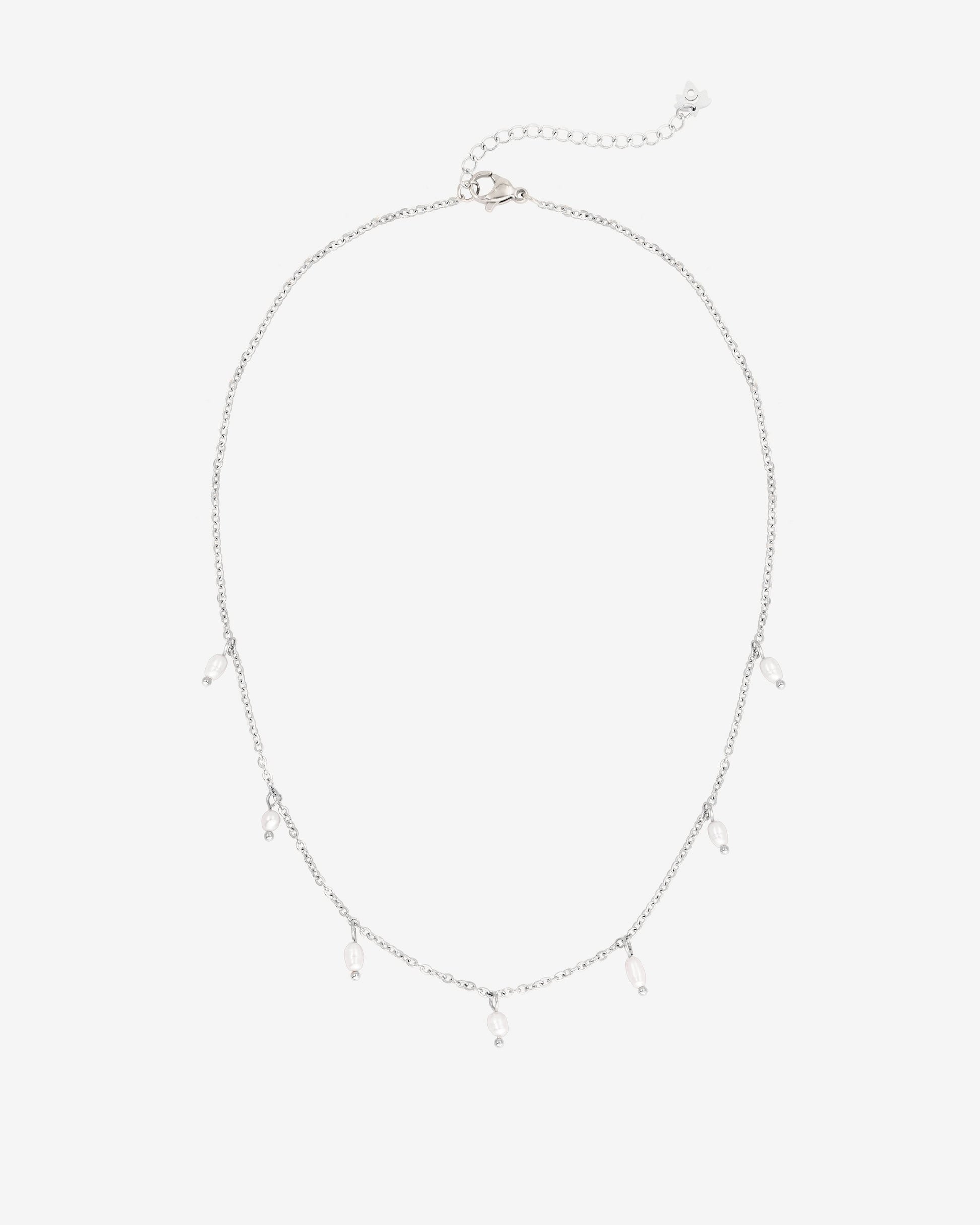 Perla Blanco Choker Silver