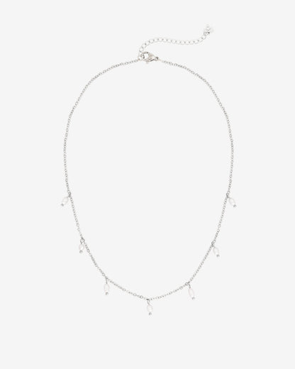 Perla Blanco Choker Silver